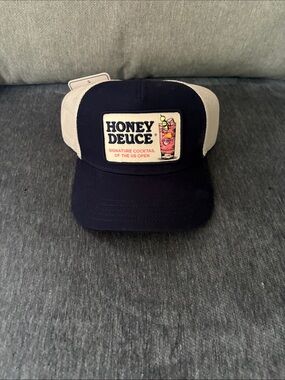 Honey Deuce Navy and White Trucker Hat